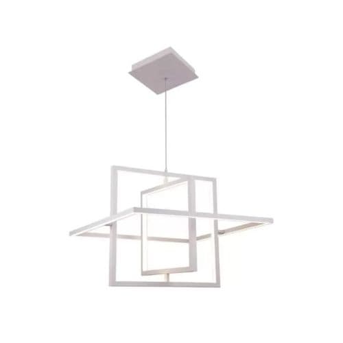 Pendente Quadrado Branco Mod. 605/2