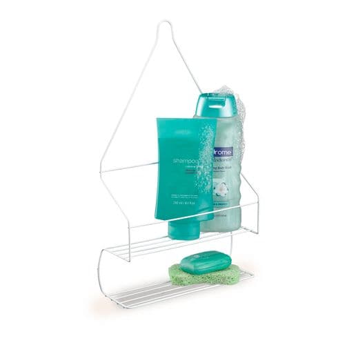 Porta-Shampoo de Canto Vidro Vermelho