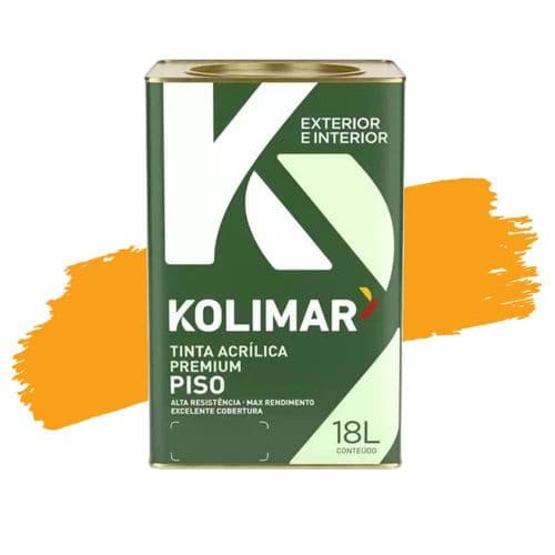 Tinta para Piso Kolimar Amarelo Demarcação 3,6 L